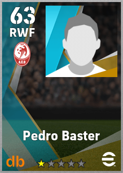 Pedro Baster — RWF, OVR 63, MAX 63