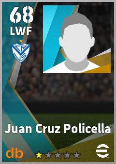 Juan Cruz Policella — LWF, OVR 68, MAX 68