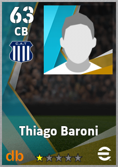 Thiago Baroni — CB, OVR 63, MAX 63