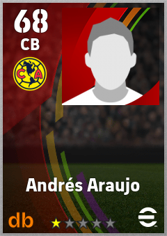 Andrés Araujo — CB, OVR 68, MAX 68