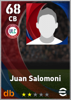 Juan Salomoni — CB, OVR 68, MAX 68