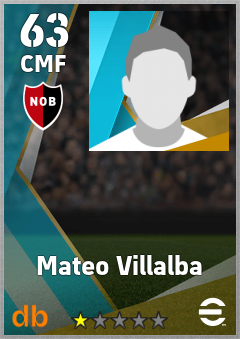 Mateo Villalba — CMF, OVR 63, MAX 63