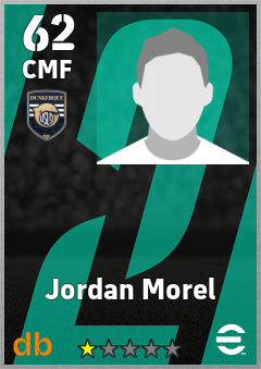 Jordan Morel — CMF, OVR 62, MAX 62