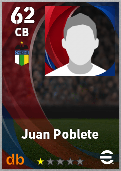 Juan Poblete — CB, OVR 62, MAX 62