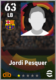 Jordi Pesquer — LB, OVR 63, MAX 63