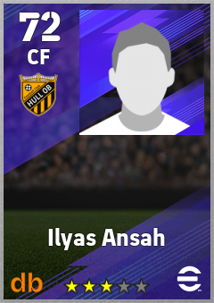 Ilyas Ansah — CF, OVR 72, MAX 72
