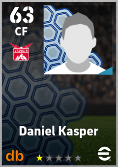Daniel Kasper — CF, OVR 63, MAX 63