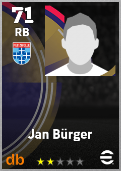 Jan Bürger — RB, OVR 71, MAX 71