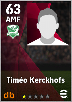 Timéo Kerckhofs — AMF, OVR 63, MAX 63