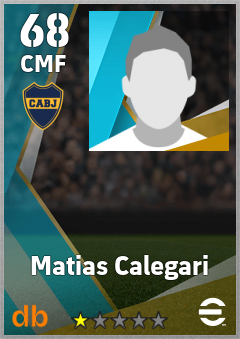 Matias Calegari — CMF, OVR 68, MAX 68