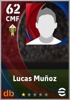 Lucas Muñoz — CMF, OVR 62, MAX 62