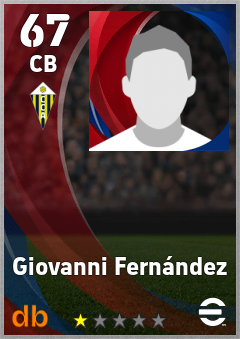 Giovanni Fernández — CB, OVR 67, MAX 67