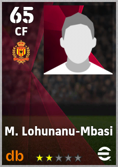 M. Lohunanu-Mbasi — CF, OVR 65, MAX 65