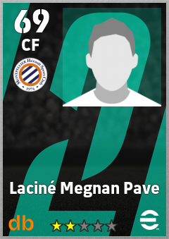 Laciné Megnan Pave — CF, OVR 69, MAX 69