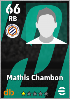 Mathis Chambon — RB, OVR 66, MAX 66