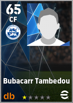 Bubacarr Tambedou — CF, OVR 65, MAX 65
