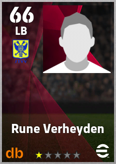 Rune Verheyden — LB, OVR 66, MAX 66