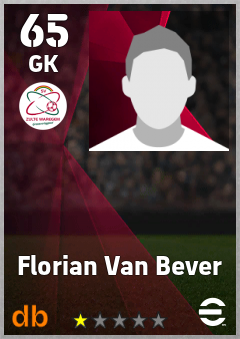 Florian Van Bever — GK, OVR 65, MAX 65