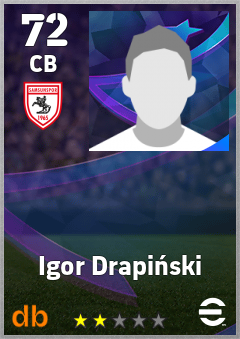 Igor Drapiński — CB, OVR 72, MAX 72