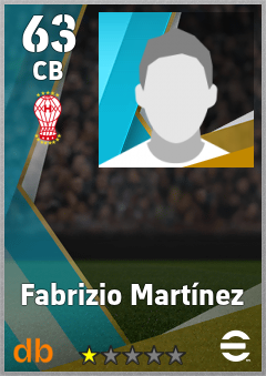 Fabrizio Martínez — CB, OVR 63, MAX 63