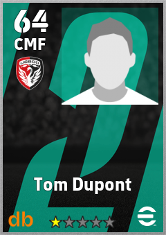 Tom Dupont — CMF, OVR 64, MAX 64
