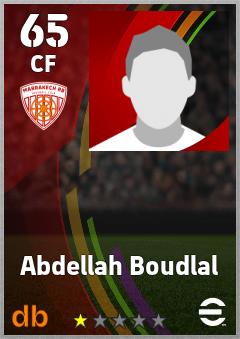 Abdellah Boudlal — CF, OVR 65, MAX 65