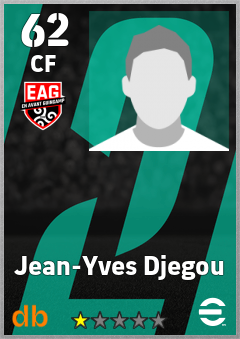 Jean-Yves Djegou — CF, OVR 62, MAX 62