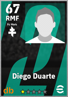 Diego Duarte — RMF, OVR 67, MAX 67