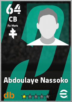 Abdoulaye Nassoko — CB, OVR 64, MAX 64