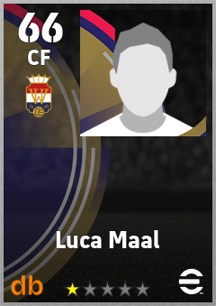 Luca Maal — CF, OVR 66, MAX 66