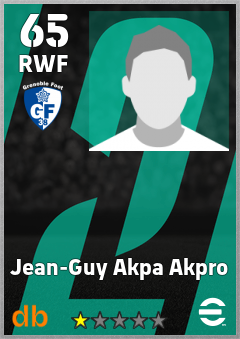 Jean-Guy Akpa Akpro — RWF, OVR 65, MAX 65