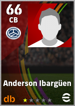 Anderson Ibargüen — CB, OVR 66, MAX 66