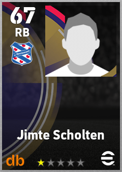 Jimte Scholten — RB, OVR 67, MAX 67