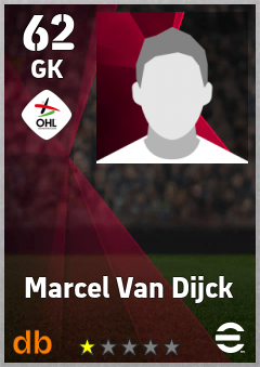 Marcel Van Dijck — GK, OVR 62, MAX 62