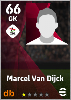 Marcel Van Dijck — GK, OVR 66, MAX 66