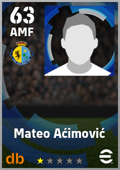 Mateo Aćimović — AMF, OVR 63, MAX 63