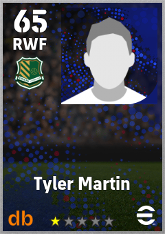 Tyler Martin — RWF, OVR 65, MAX 65