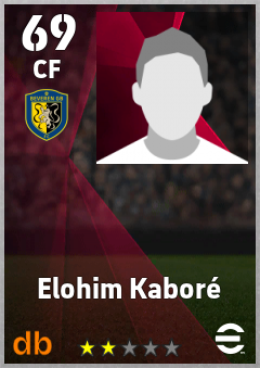 Elohim Kaboré — CF, OVR 69, MAX 69