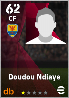 Doudou Ndiaye — CF, OVR 62, MAX 62