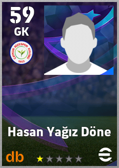 Hasan Yağız Döne — GK, OVR 59, MAX 59