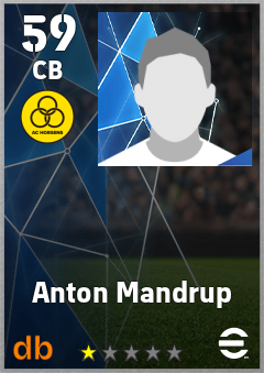 Anton Mandrup — CB, OVR 59, MAX 59