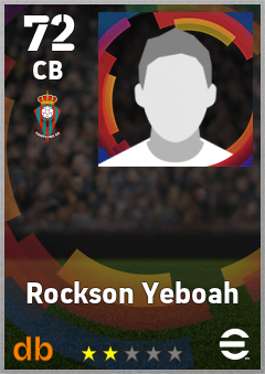 Rockson Yeboah — CB, OVR 72, MAX 72