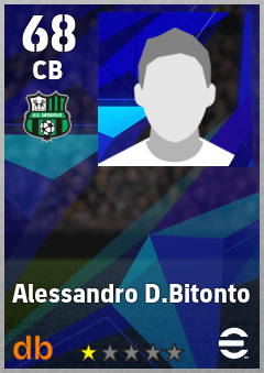 Alessandro D.Bitonto — CB, OVR 68, MAX 68