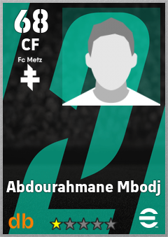 Abdourahmane Mbodj — CF, OVR 68, MAX 68