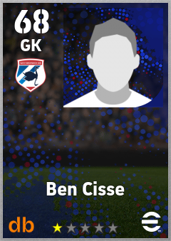 Ben Cisse — GK, OVR 68, MAX 68