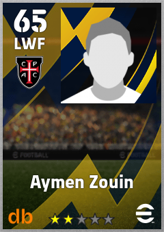 Aymen Zouin — LWF, OVR 65, MAX 65