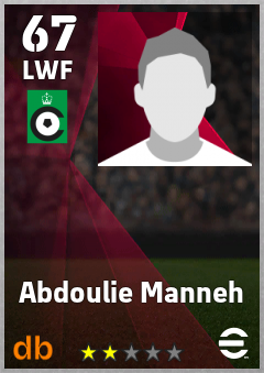 Abdoulie Manneh — LWF, OVR 67, MAX 67