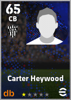 Carter Heywood — CB, OVR 65, MAX 65