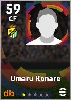 Umaru Konare — CF, OVR 59, MAX 59