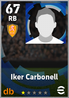 Iker Carbonell — RB, OVR 67, MAX 67